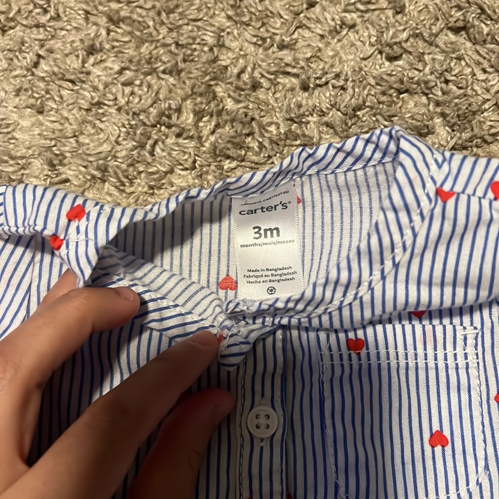 Girls Carters heart two piece set - Picture 4 of 4